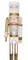Christmas Nutcracker the Swordsman. Wizardi Classic Wooden Festive Decoration F07M14-45-N01315C
